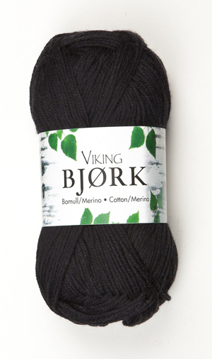 bjork yarn by viking of norway black